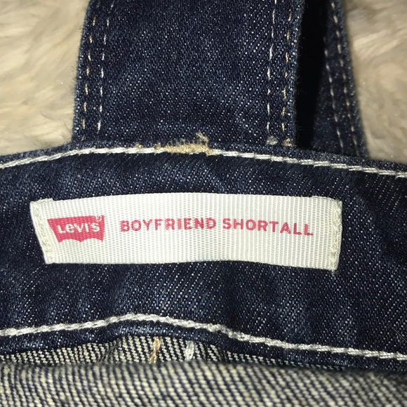 Girls Levi’s dark-washed denim overalls - Picture 3 of 5